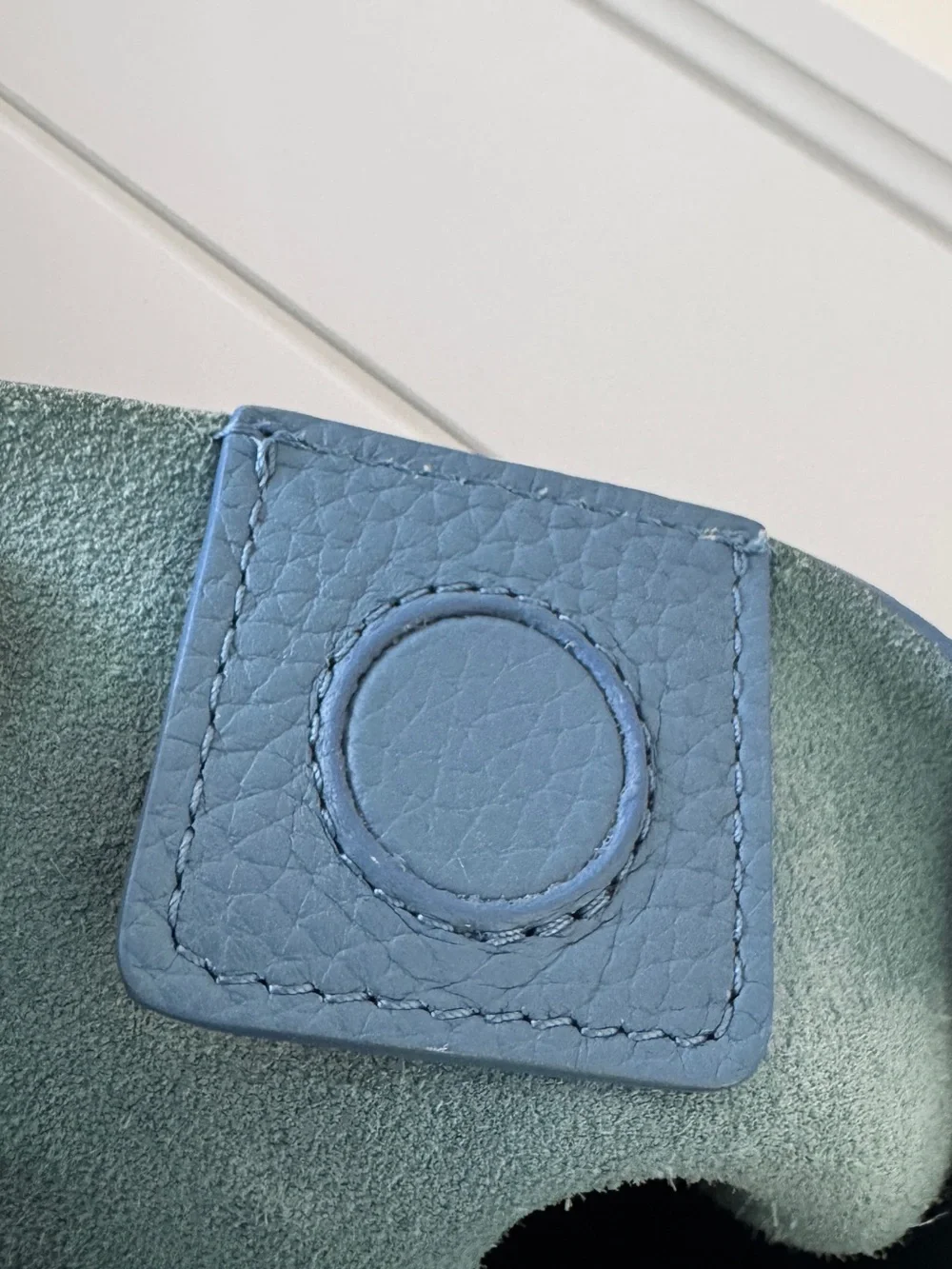 Mansur Gavriel Every Day Cabas Blue Leather Shoulder Hobo